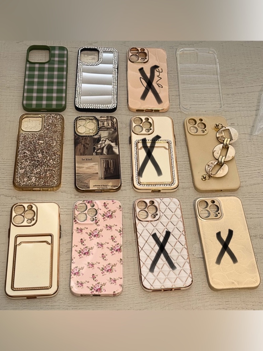Bundle of 8 iPhone 13 Pro Max Cases | Mirror, Floral, Glitter, Clear & Neutral